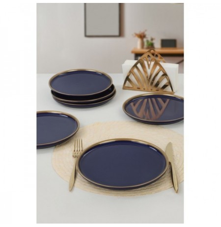 Set pjata embelsire qeramike ( 6 Pc) ST039006F433A841700MAEF400 Navy BlueGold