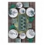 Set mengjesi ( 21 Pc) TV040321F7RXA33DM00MAK2100 White Green Purple Black