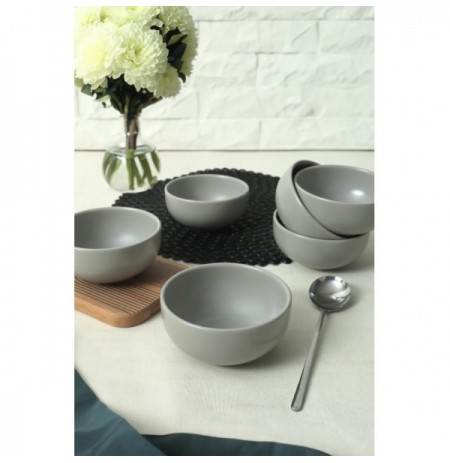 Set tasa qeramik (6 Pc) St101406F995A000000Macd100 Matte Grey