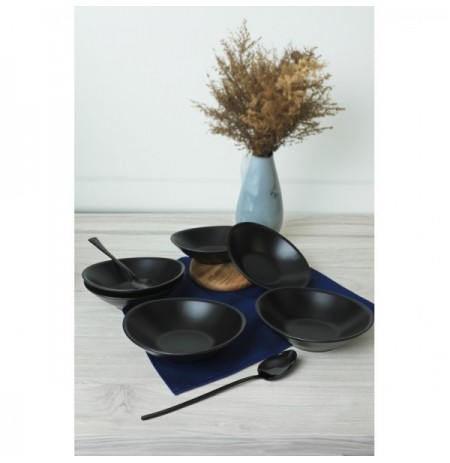 Set tasa qeramik (6 Pc) X0001651700000000000000000 Matte Black