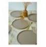 Set pjate servirje ( 6 Pc ) X0001524700000000000000000 Matte Taupe