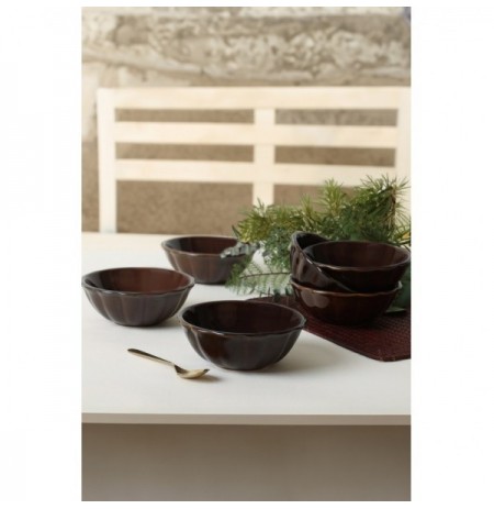 Set tasa qeramik (6 Pc) ST094014F000Q22000Q22000 Brown