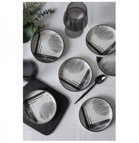 Set tasa qeramik (6 Pc) X00017910 BlackWhite