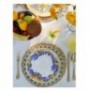 Set pjate servirje ( 6 Pc ) LMN002 White Blue Gold Green