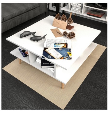 Tavoline kafeje Akya Coffee Table - White White