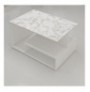 Tavoline kafeje Vera - White, Marble White Marble