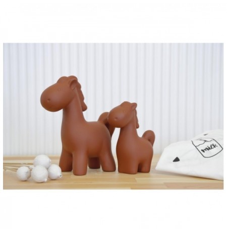 Set objekt dekorues ( 2 Pc ) Trove Horse - Tile Red