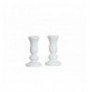 Set objekt dekorues ( 2 Pc ) Trove Candle - White