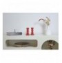 Set objekt dekorues ( 2 Pc ) Trove Candle - Red