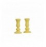 Set objekt dekorues ( 2 Pc ) Trove Candle - Yellow