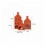 Set objekt dekorues ( 3 Pc ) Trove Homes Set - Orange