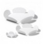 Set dekorues metali ( 3Pc ) Hofmann Rodos-D - White