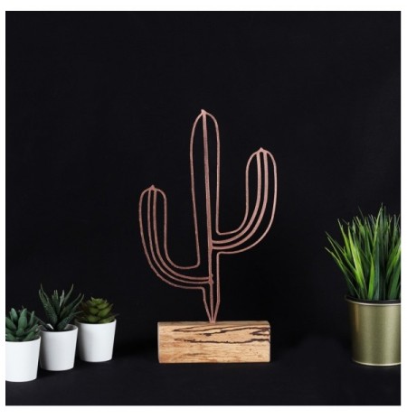 Objekt dekorues Bystag Cactus - Bronze