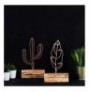 Set objekt dekorues ( 2 Pc ) Bystag Cactus Feather Mini Set - Bronze