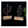 Set objekt dekorues ( 2 Pc ) Bystag Cactus Feather Mini Set - Bronze