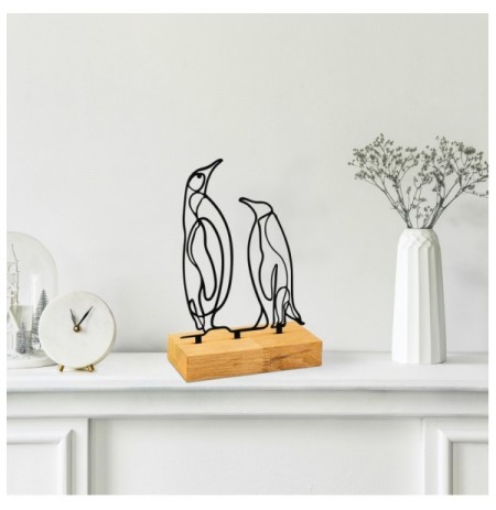 Objekt dekorues Tanelorn Pingu - Black Wooden Black