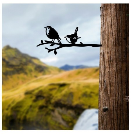 Objekt dekorues Tanelorn Bird On The Branch 03 - Black Black