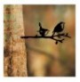 Objekt dekorues Tanelorn Bird On The Branch 03 - Black Black