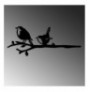 Objekt dekorues Tanelorn Bird On The Branch 03 - Black Black