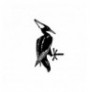 Objekt dekorues Tanelorn Bird On The Branch 10 - Black Black