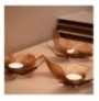 Set shandan ( 3 Pc ) Artepera Papilio Tealight Set of 3 - APT581 - Copper Copper