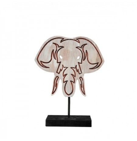 Objekt dekorues Markham Elephant Deco 27 Beige Black