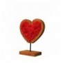 Objekt dekorues Markham Heart 28 Walnut Black Red