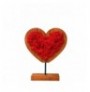 Objekt dekorues Markham Heart 28 Walnut Black Red