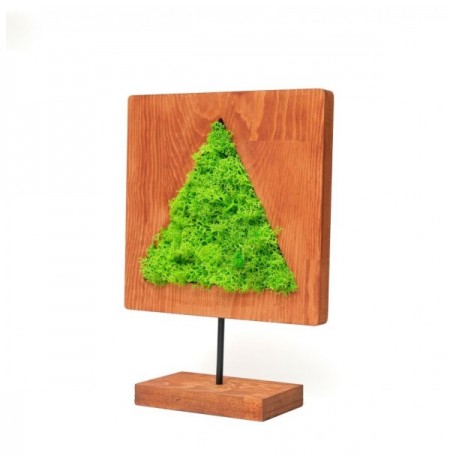 Objekt dekorues Markham Triangular Moss 28 Green Walnut Black