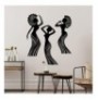 Set dekorues metali ( 3Pc ) Tanelorn African Woman Dance Black