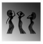 Set dekorues metali ( 3Pc ) Tanelorn African Woman Dance Black