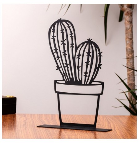 Objekt dekorues Lumina Cactus - Black Black