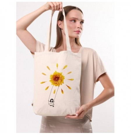 Tote Bag Bergland 1966 Cream