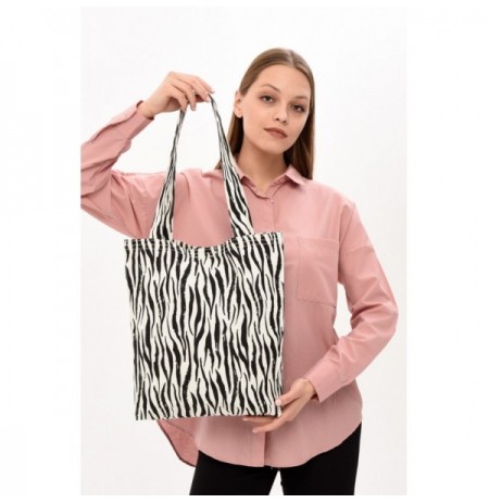 Tote Bag Bergland 1945 Black White