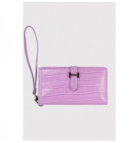 Woman's Wallet Garbalia Astana - Croco Lilac