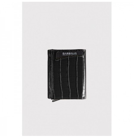 Unisex Wallet Garbalia Malta Croco - Black