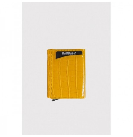 Unisex Wallet Garbalia Malta Croco - Mustard