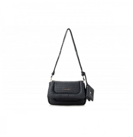 Shoulder Bag Vince Camuto Genoa - Textured Weave Black