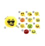 Globo Mbajtese Çelesi Emoji prej Pellushi 18cm